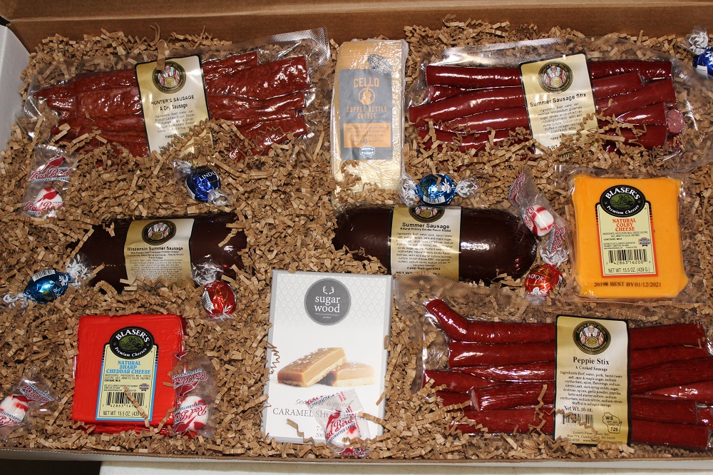 louiesfinermeats.com: Wisconsin Sampler Gift Box